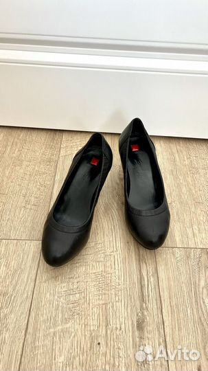 Черные кожаные туфли hogl, 36