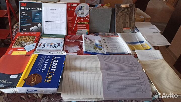 Бумага,транспарант,файл,папки,бейдж,канц,факсбумаг