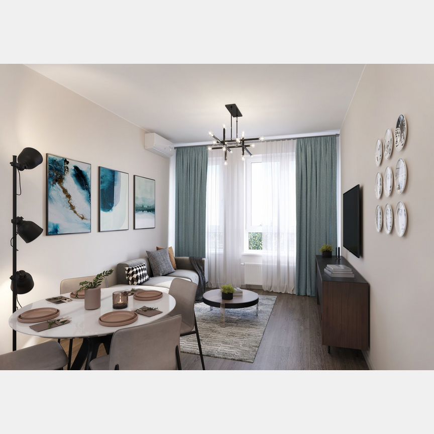 2-к. квартира, 54,6 м², 18/22 эт.