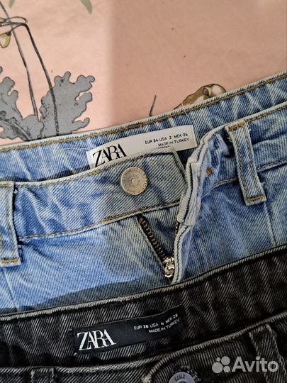 Джинсы zara 36 слоучи