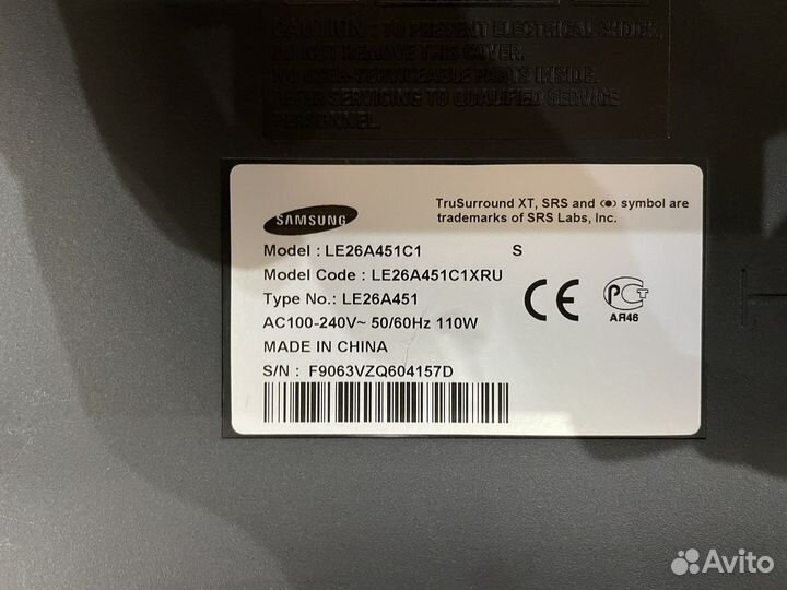 Запчасти samsung le26a451c1 востановление/разбор