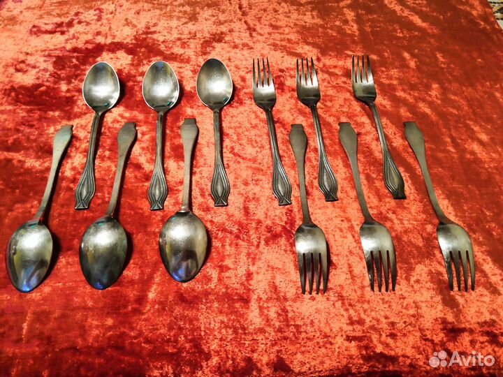 Столовые приборы мельхиор СССР