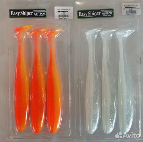 Приманки 18 шт Keiteich easy chiner 6.5 дюймов