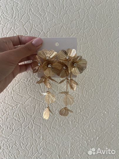 Серьги в стиле zara