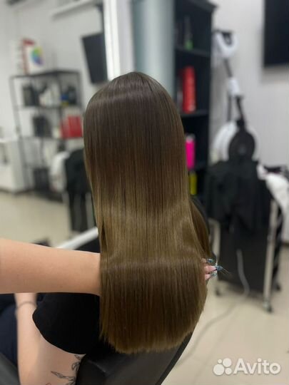 Кератиновое выпрямление волос модель