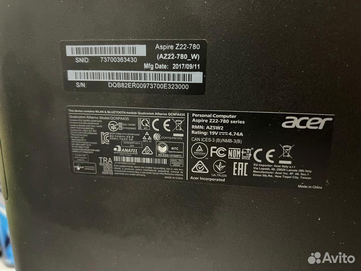 Моноблок Acer Aspire C22-1610