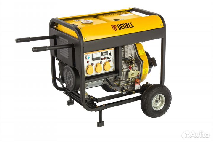 Дизельный генератор denzel DD6300Е, 5 кВт, 220 В/5