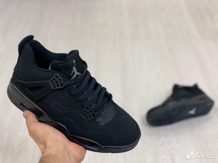 Кроссовки Air Jordan 4 Black Cat (36-45)