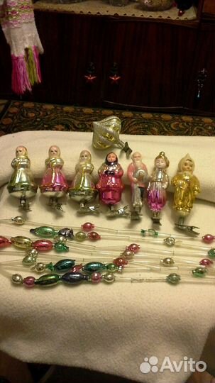 Новогодние игрушки, 50-60х годов