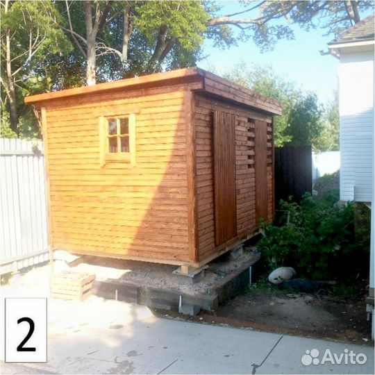 Хозблоки с дровниками любых размеров со сборкой