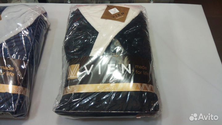 Мужской халат с капюшоном Aleandro размер xxxl