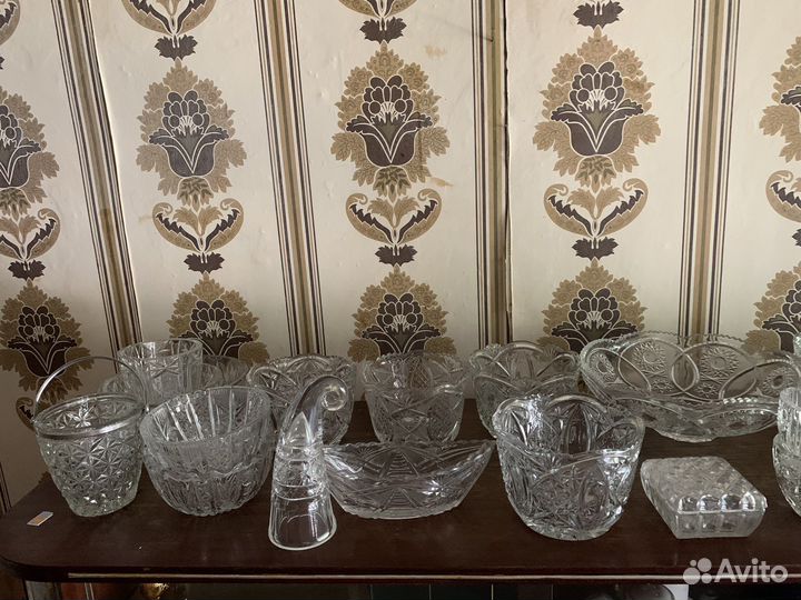 Салатники хрустальные