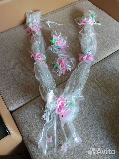 Свадебные украшения на машину