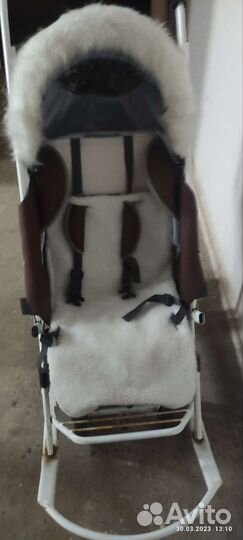 Санки-коляска Pikate Снеговик