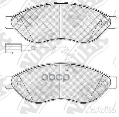 Колодки тормозные передние со встроенным датчик
