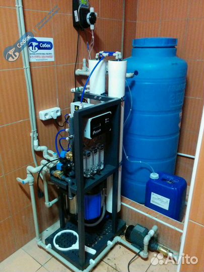Система очистки воды. Фильтр обезжелезивания. Очит