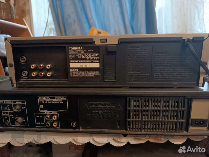 Видеомагнитофоны Toshiba V-e60,Sony Slv-x37на з/ч
