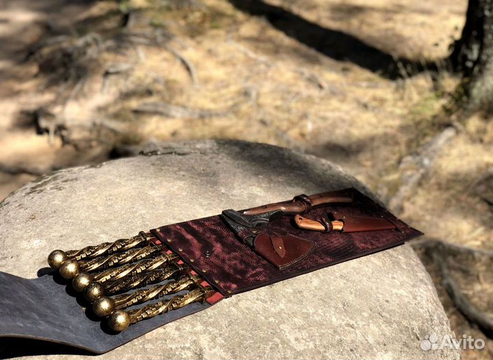 Подарочный шашлычный набор ручной работы