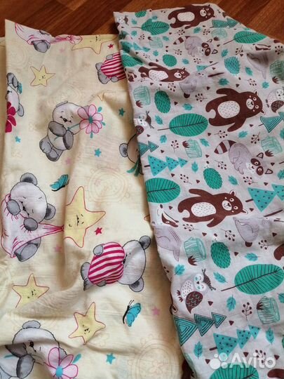 Простынь на резинке 120х60 2 штуки