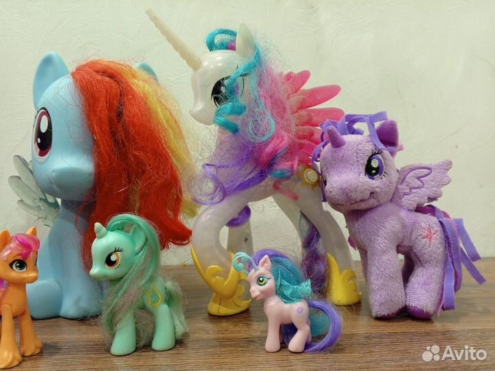3 My Little Pony лот игрушки пакетом
