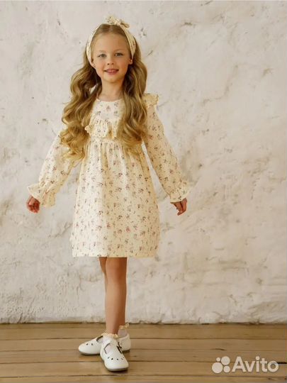 Платье муслиновое 98