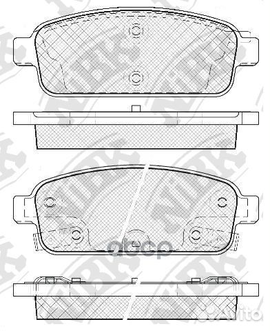 Колодки тормозные дисковые зад PN0392 NiBK