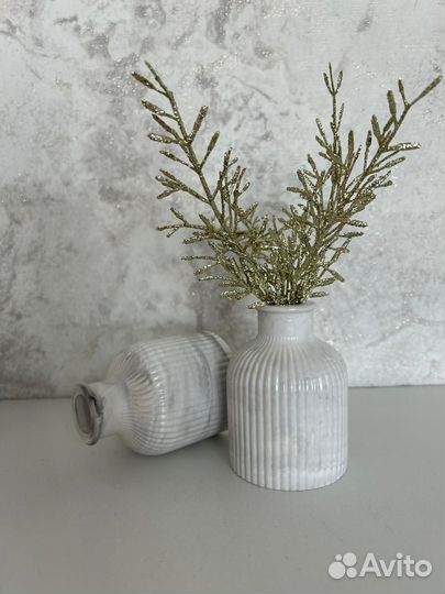 Ваза для цветов из гипса