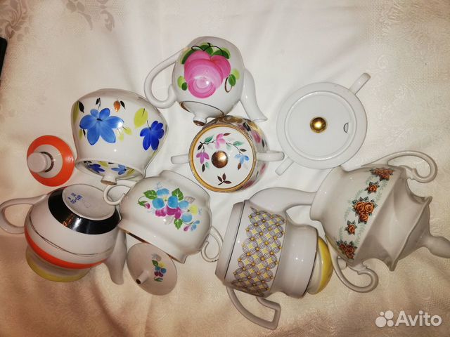 Советский фарфор. Чайники, сахарницы СССР
