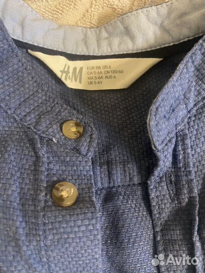 Zara пиджак рубашка H&M 5-6 лет