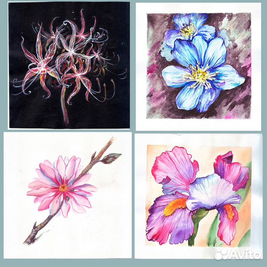 Картина акварель