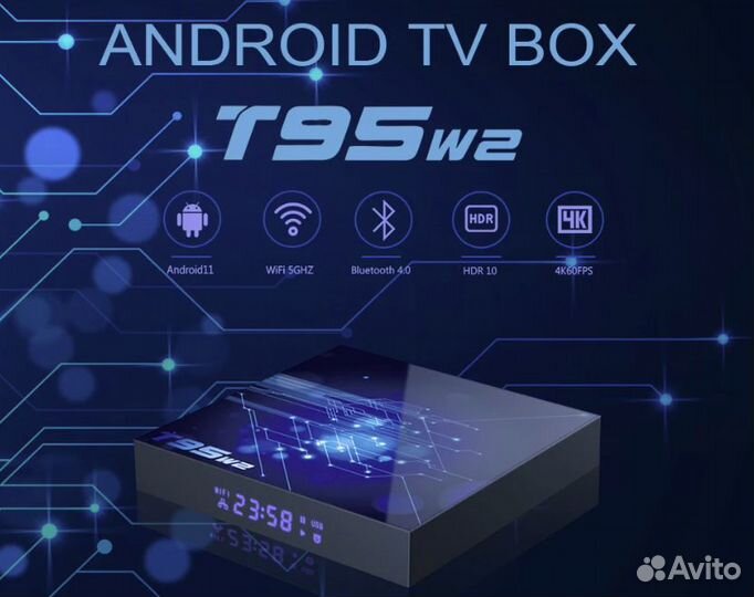 Тв-приставка T95 W2 4/32 4/64 GB настроенная