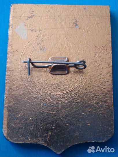 СССР Значок Череповец Брак Герб ошибка в цветах