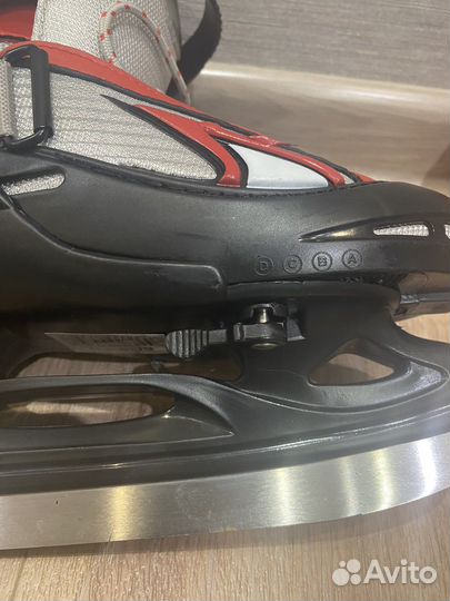 Детские ледовые коньки раздвижные размер 30-33