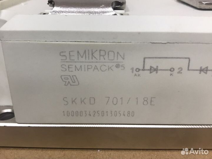 Модуль диодный semikron skkd 70118 (skkd701-18) по