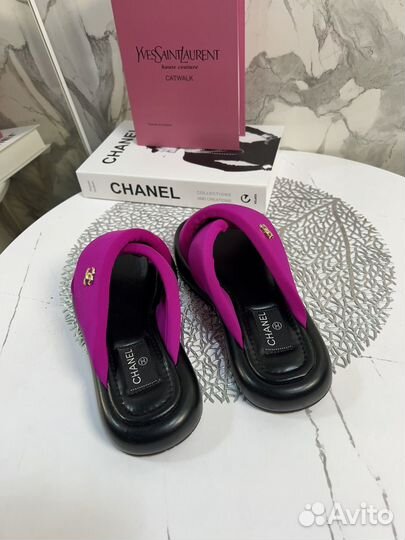 Шлепки chanel