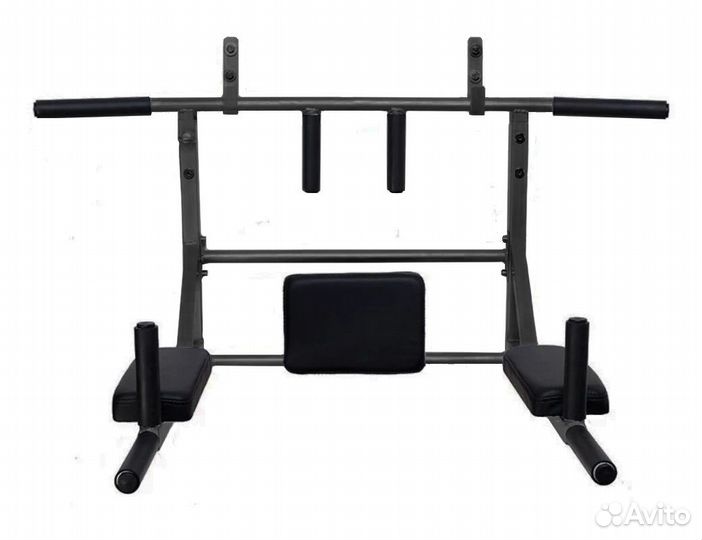 Турник 3 в 1 настенный новый, цвет графит