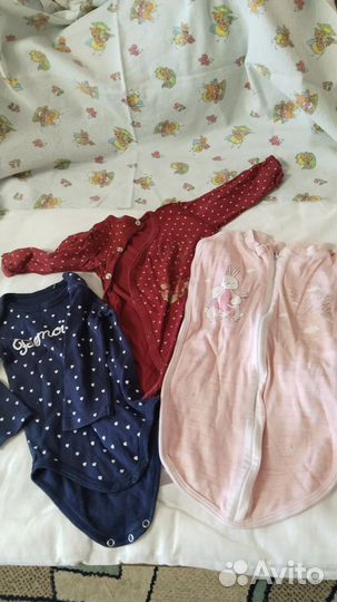 Вещи пакетом для девочки от 0-6 месяцев