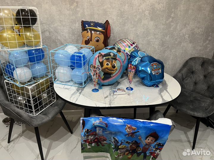 Шары, декор для праздника, щенячий патруль