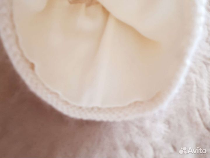 Шапка мохер на флис4