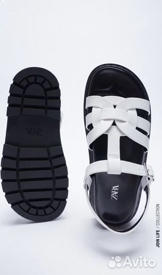 Кожаные сандали Zara 35-41