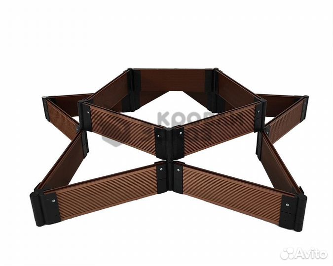 Грядка из дпк Звезда 750 мм. высотой 300 мм