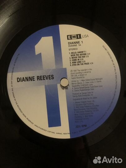 Dianne Reeves – Never Too Far, UK оригинал, NM