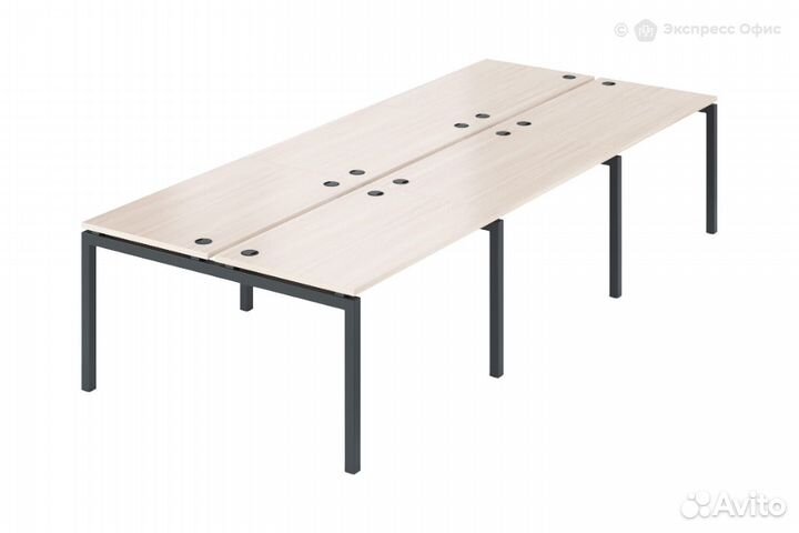 Стол-бенч двойной на 6 рабочих мест Арго амб-002-6