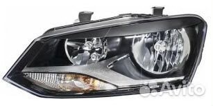 Polo '10- sedan 15- (H7/H7 фара левая С регулирово