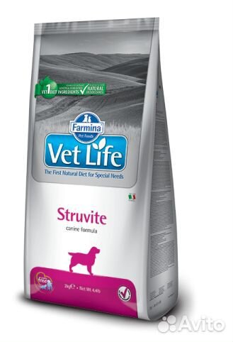 Корм Struvite для собак Farmina Vet Life Dog сухой