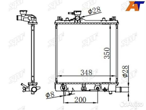 Радиатор Suzuki Wagon R 08-12