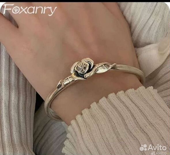 Браслет. Серебряная Роза.Италия