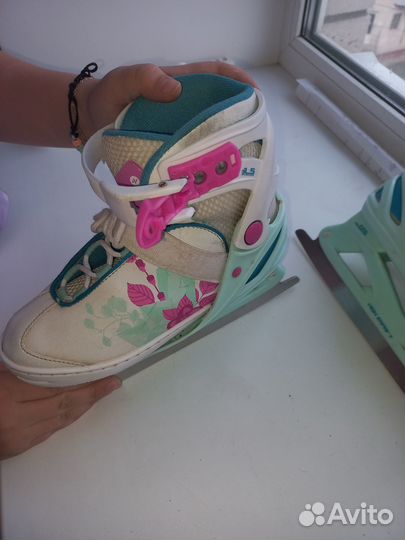 Коньки раздвижые ледовые Nordway 31-36