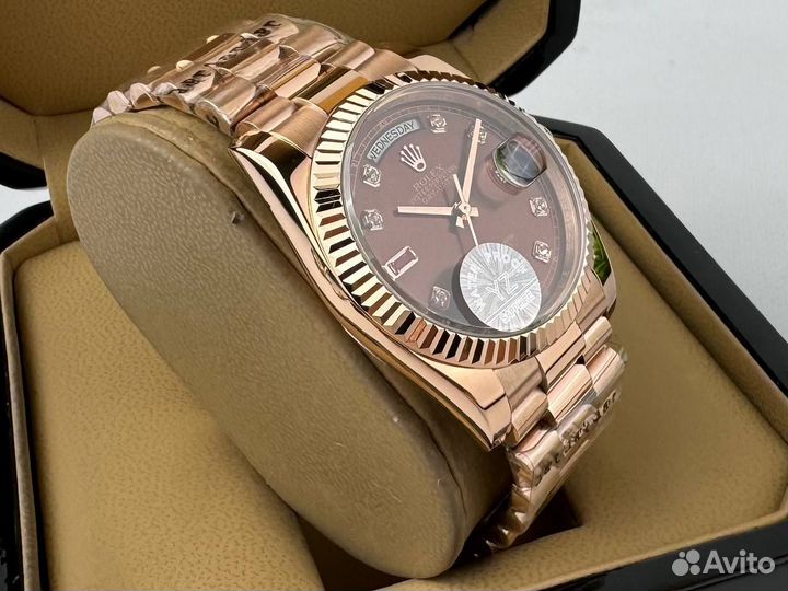 Мужские часы Rolex Day Date rose gold