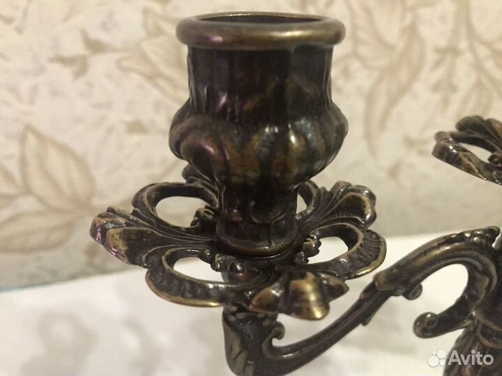 Подсвечник бронза